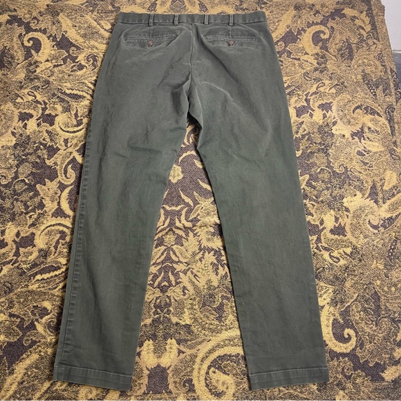 Men’s GAP Camo Stretch Slim Fit Green Chino Pants Size 36x32 - Picture 8 of 9